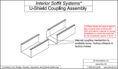Interior Systems U-Shield Coupling Assembly
